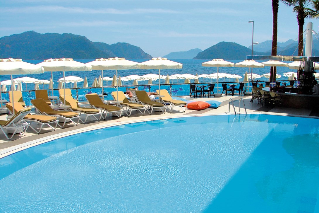 marbella hotel dalaman pool and seaview