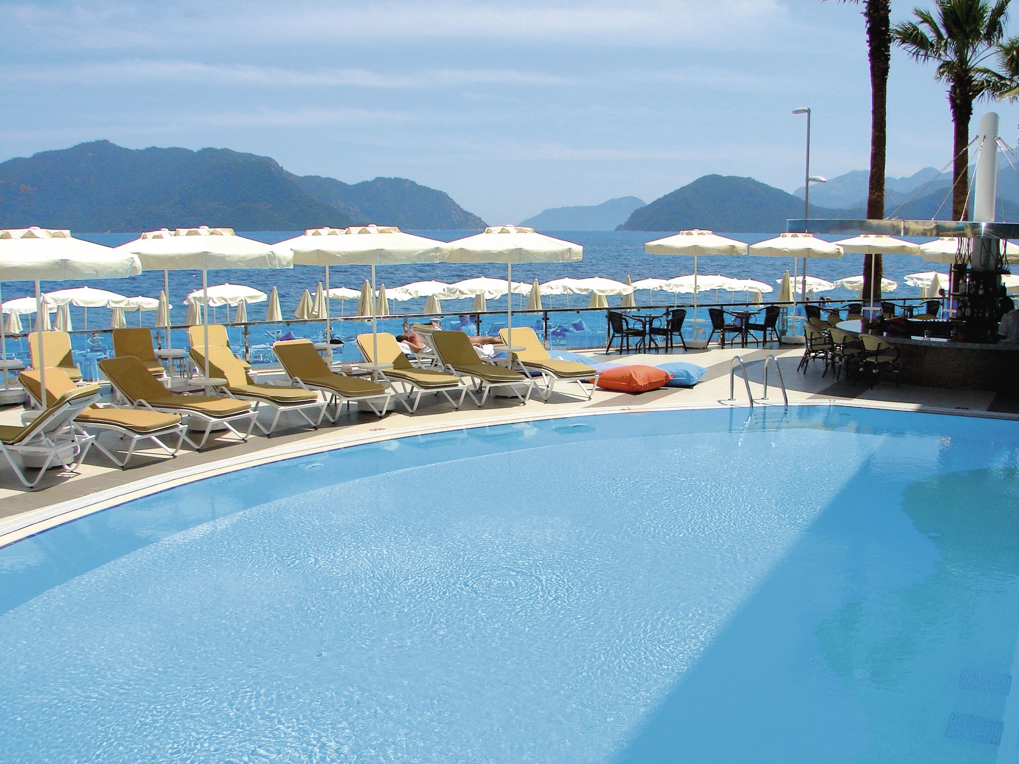 marbella hotel dalaman pool and seaview
