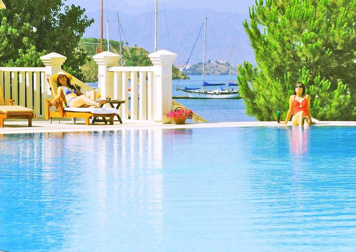 pool ece saray marina dalaman turkey