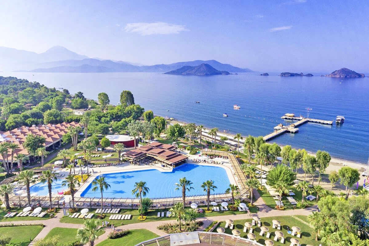 aerial view club tuana dalaman turkey