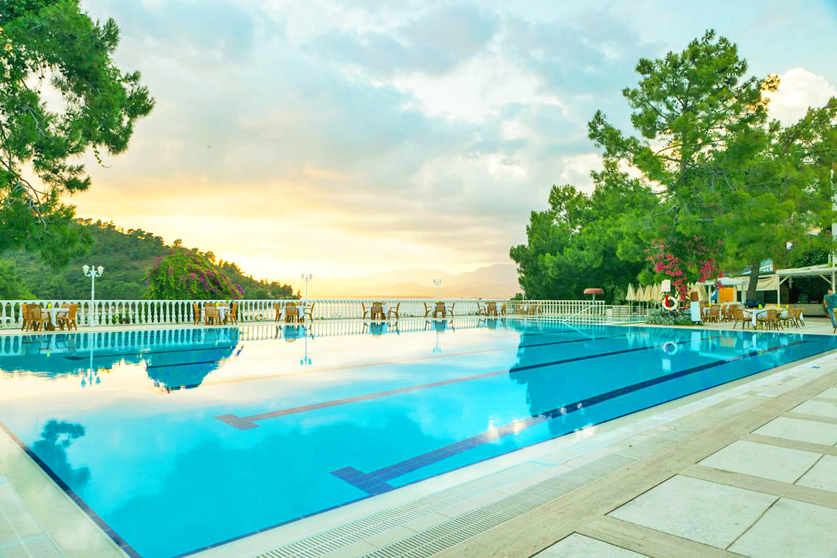 outdoor pool letoonia club dalaman turkey