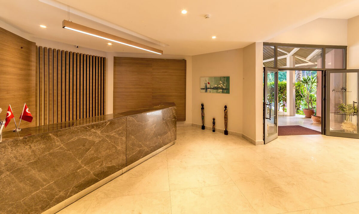 lobby reception julian forest dalaman turkey