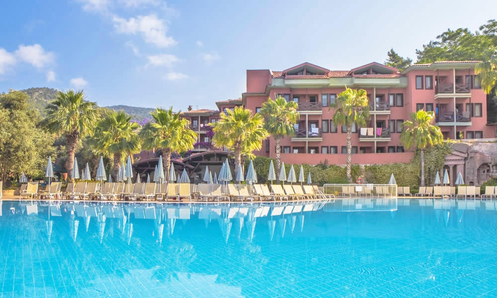 pool area suncity hotel dalaman turkey