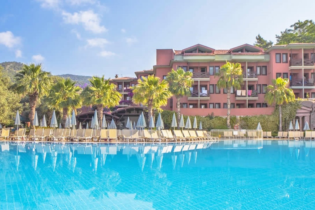pool area suncity hotel dalaman turkey