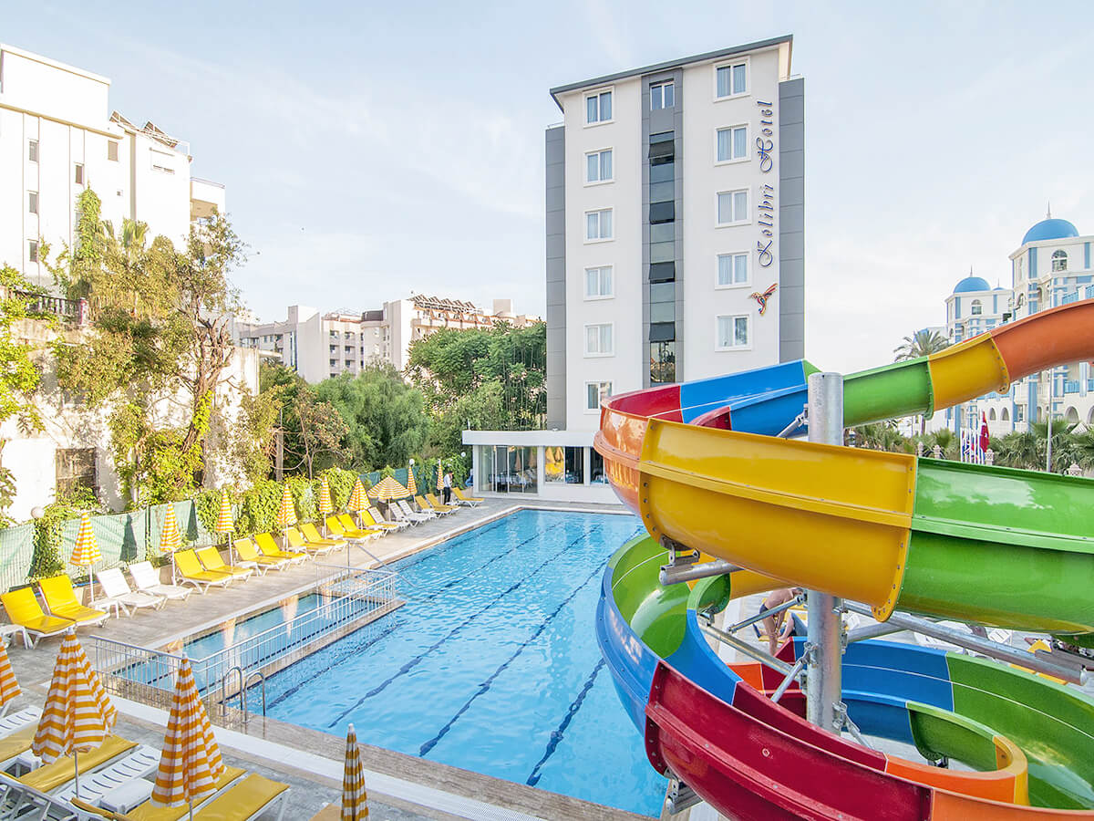 water slides kolibri hotel antalya turkey