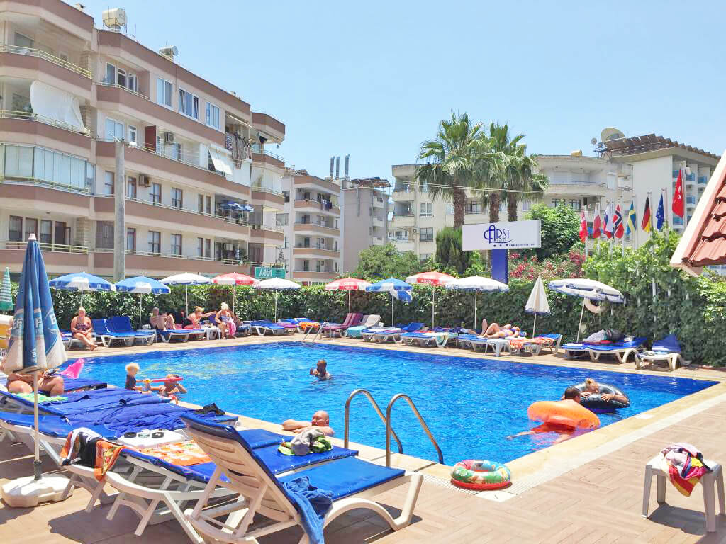 pool view arsi hotel antalya turkey