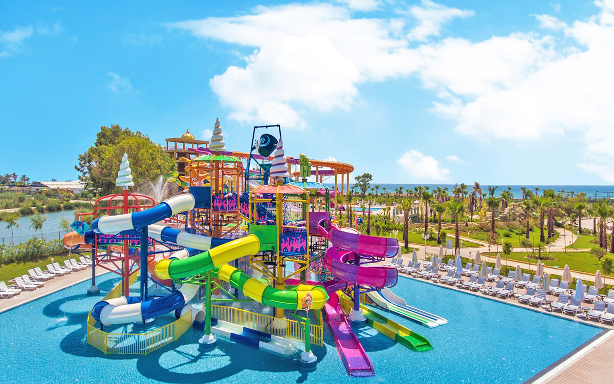 kids slides delphin begrand antalya turkey