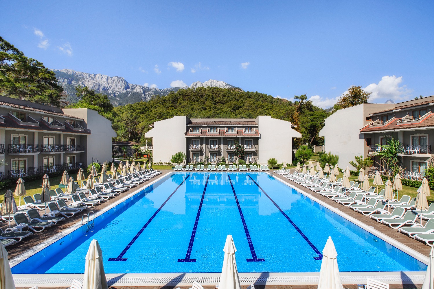 pool view kimeros park antalya turkey