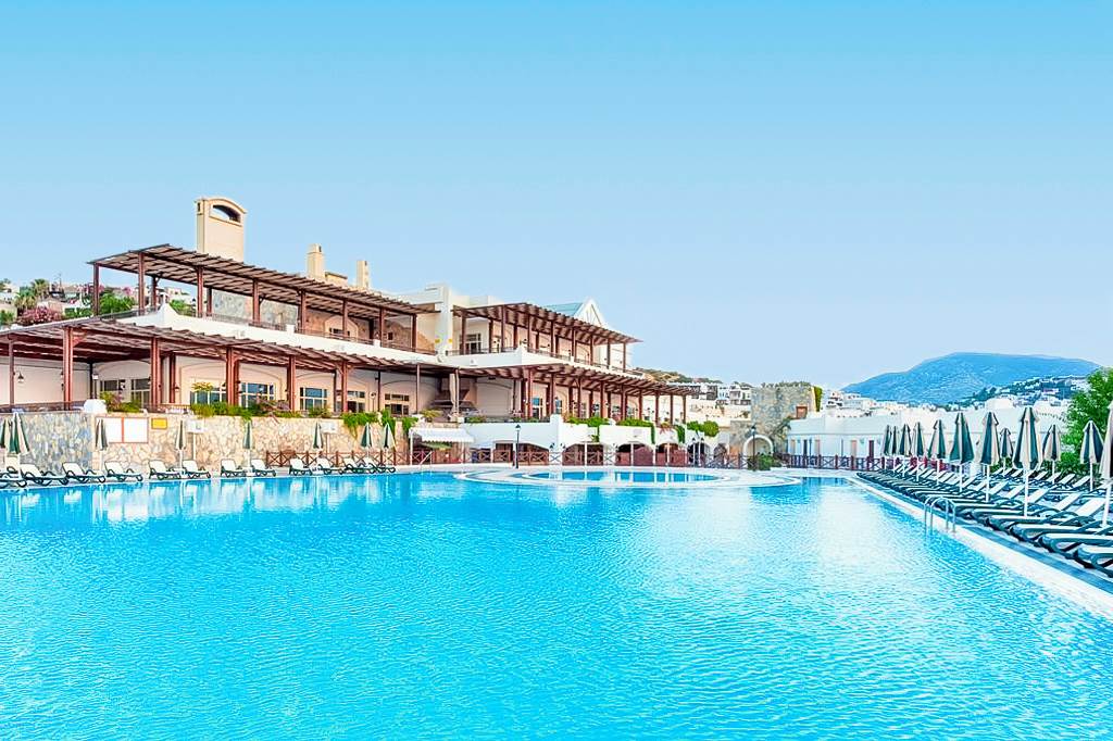 pool view asteria bodrum turkey