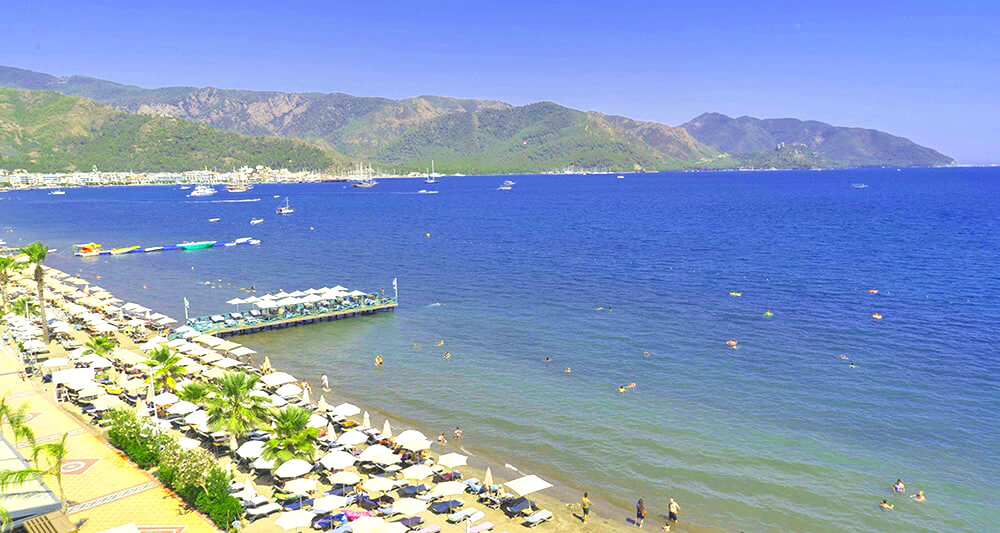 beach marmaris beach dalaman turkey
