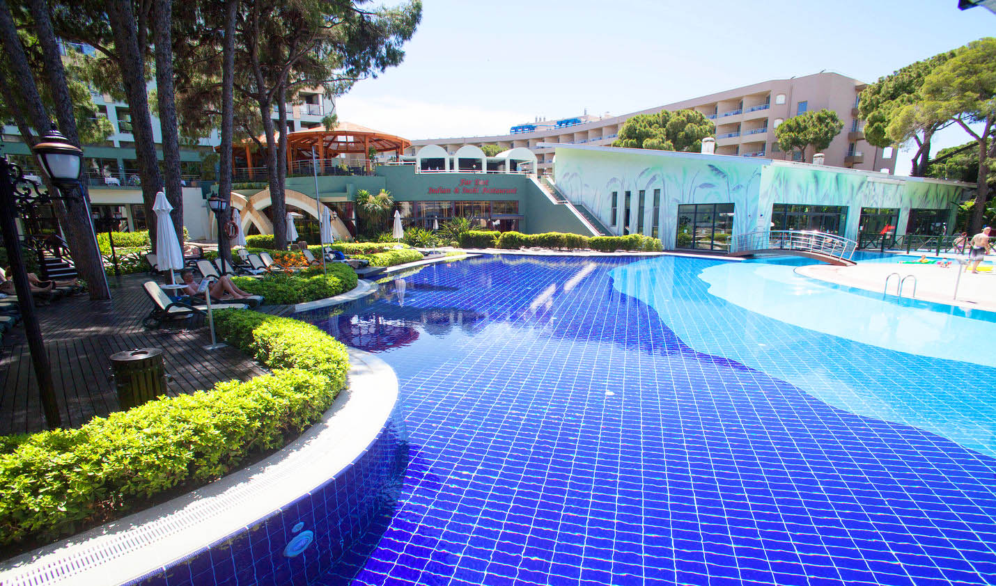 pool area limak atlantis antalya turkey