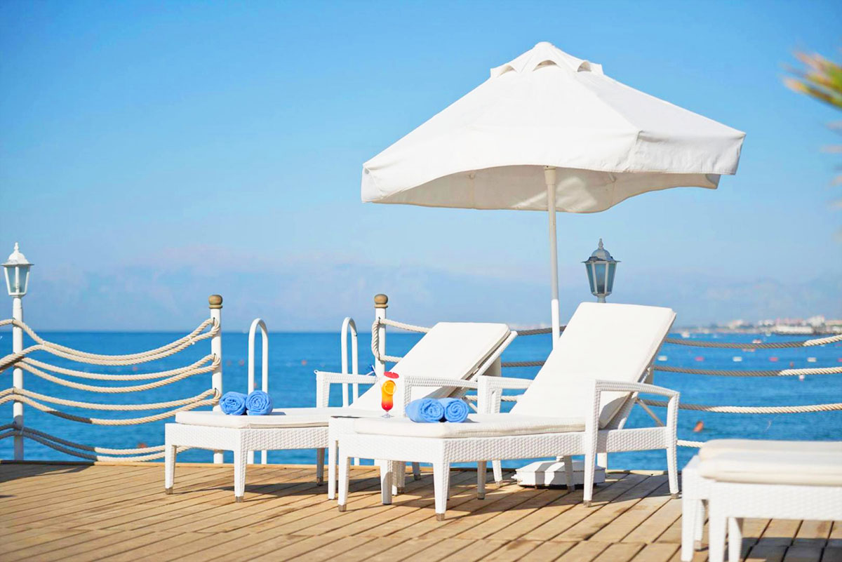 sunbeds limak arcadia antalya turkey