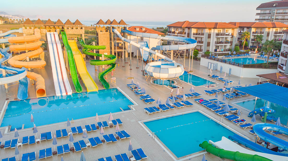 water slides eftalia aqua antalya turkey