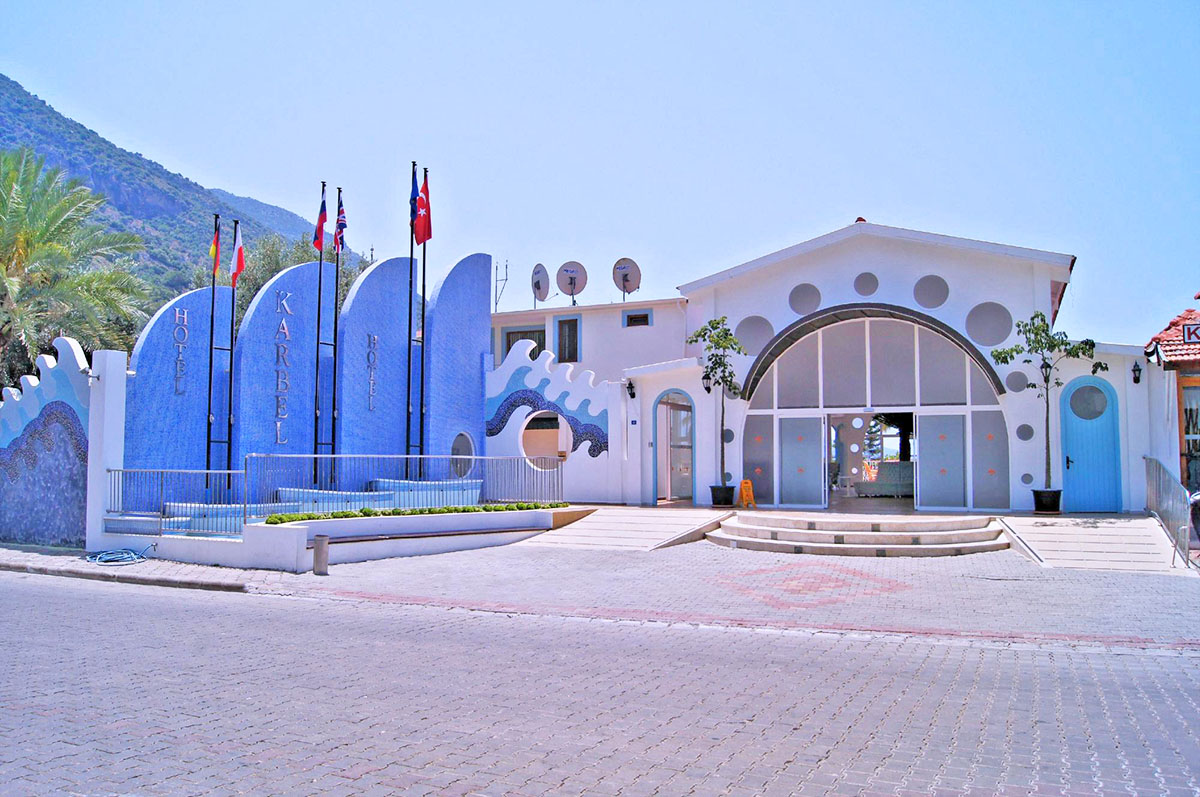 hotel entrance karbel hotel dalaman turkey