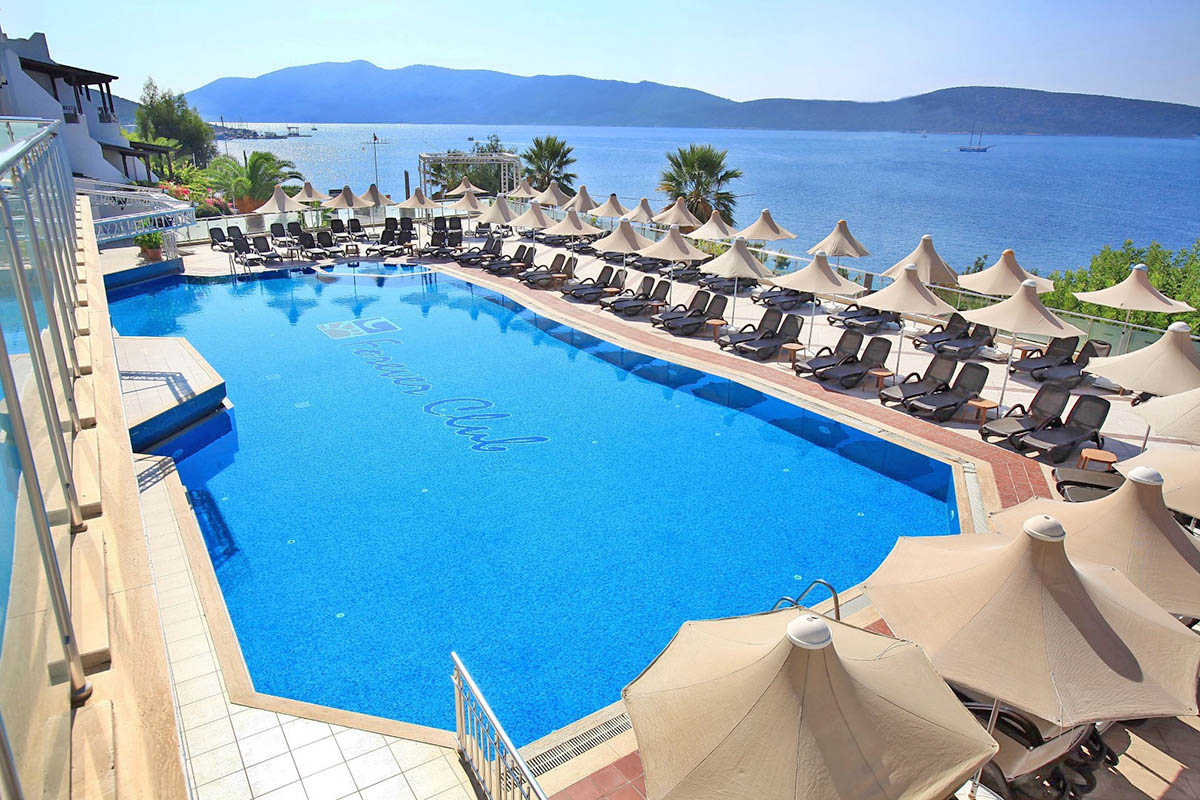 pool forever club hotel bodrum turkey