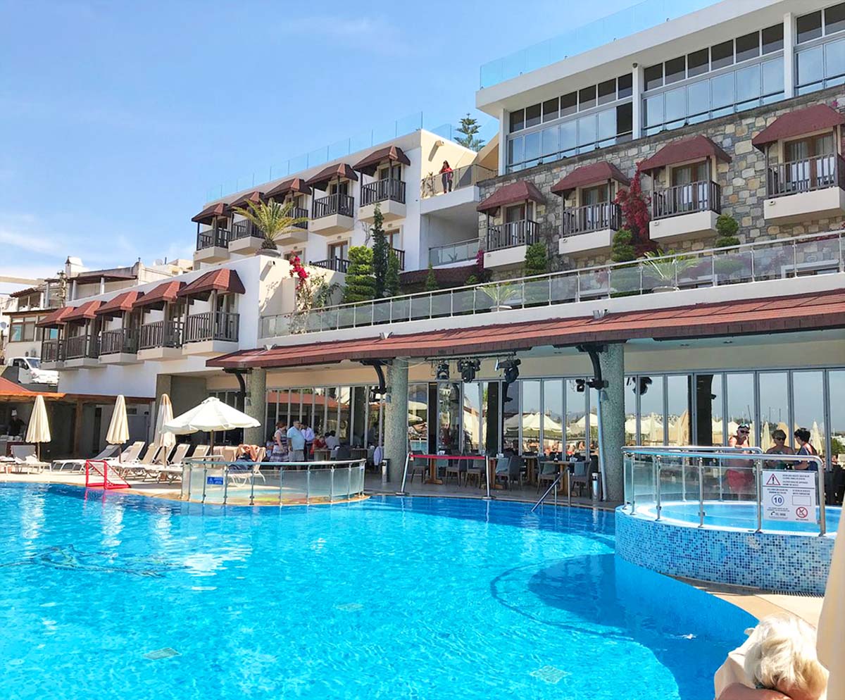 pool view diamond of bodrum turkey