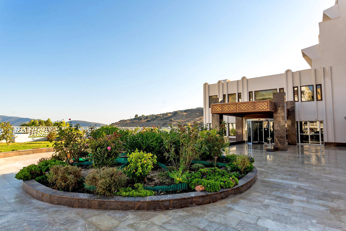 entrance azka hotel bodrum turkey