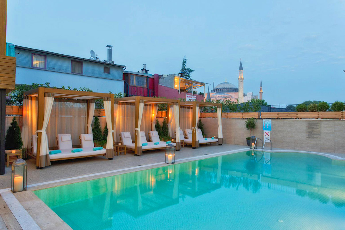 pool view sura hagia istanbul turkey
