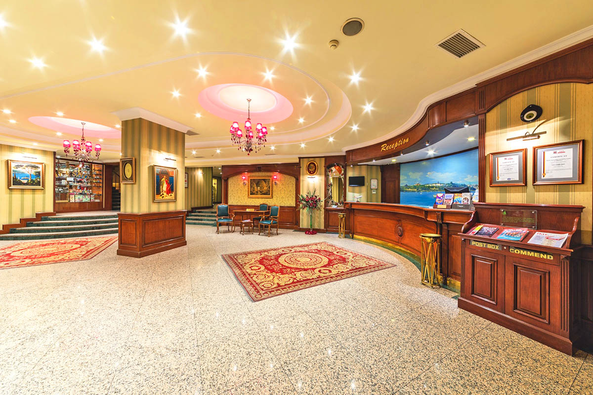 lobby grand yavuz hotel istanbul turkey