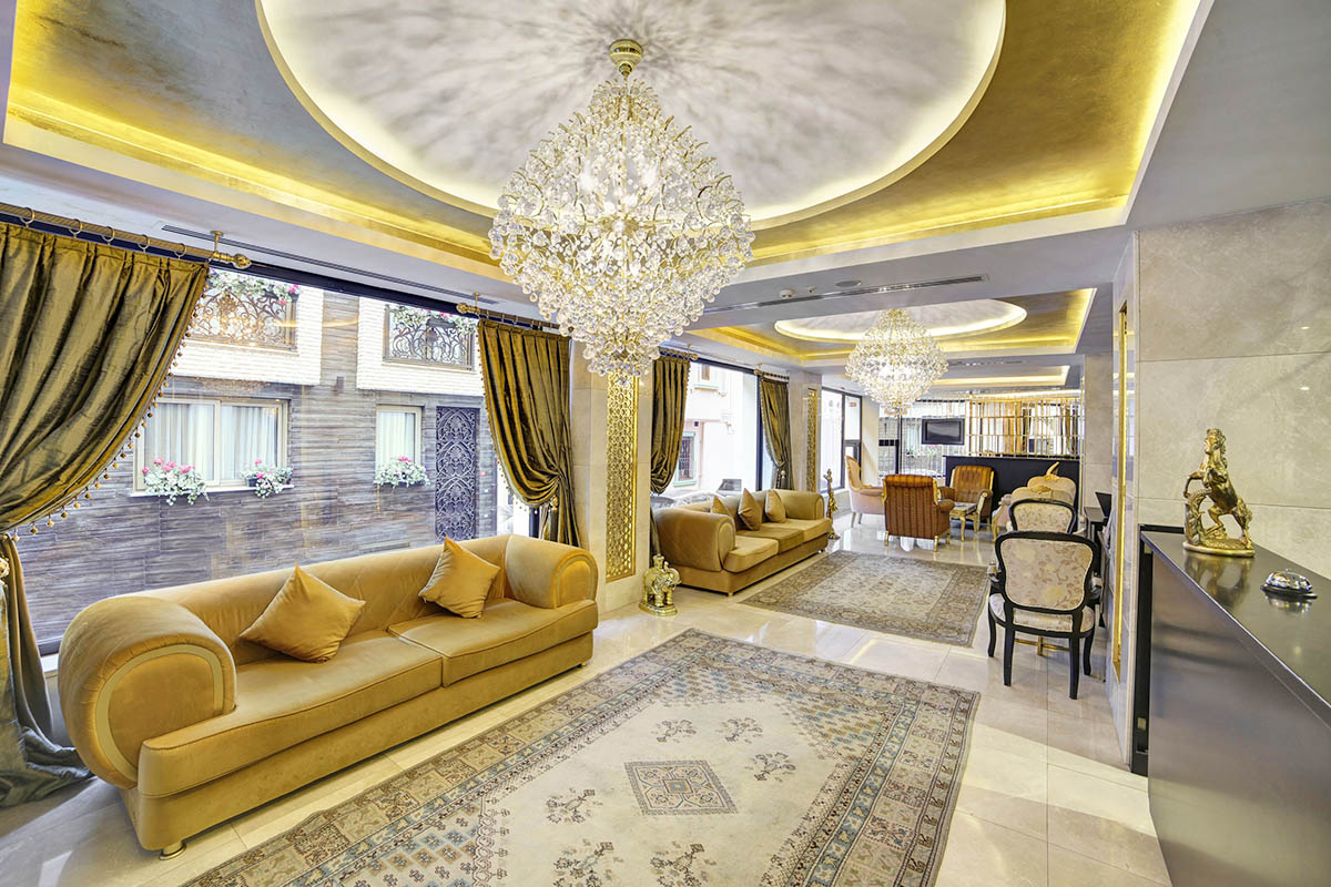 lobby great fortune hotel istanbul turkey