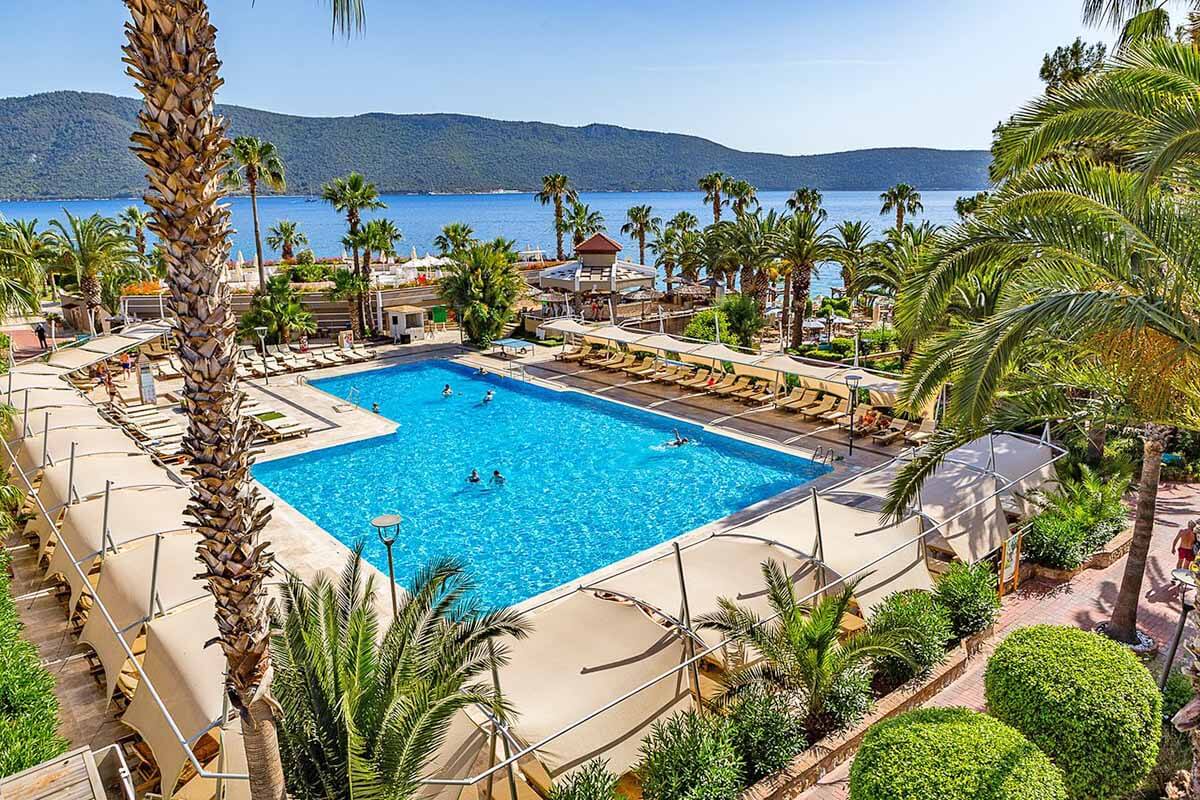 pool ersan resort bodrum turkey