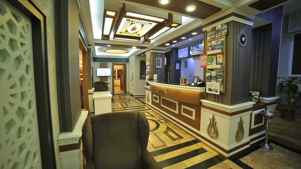reception black pearl hotel istanbul turkey