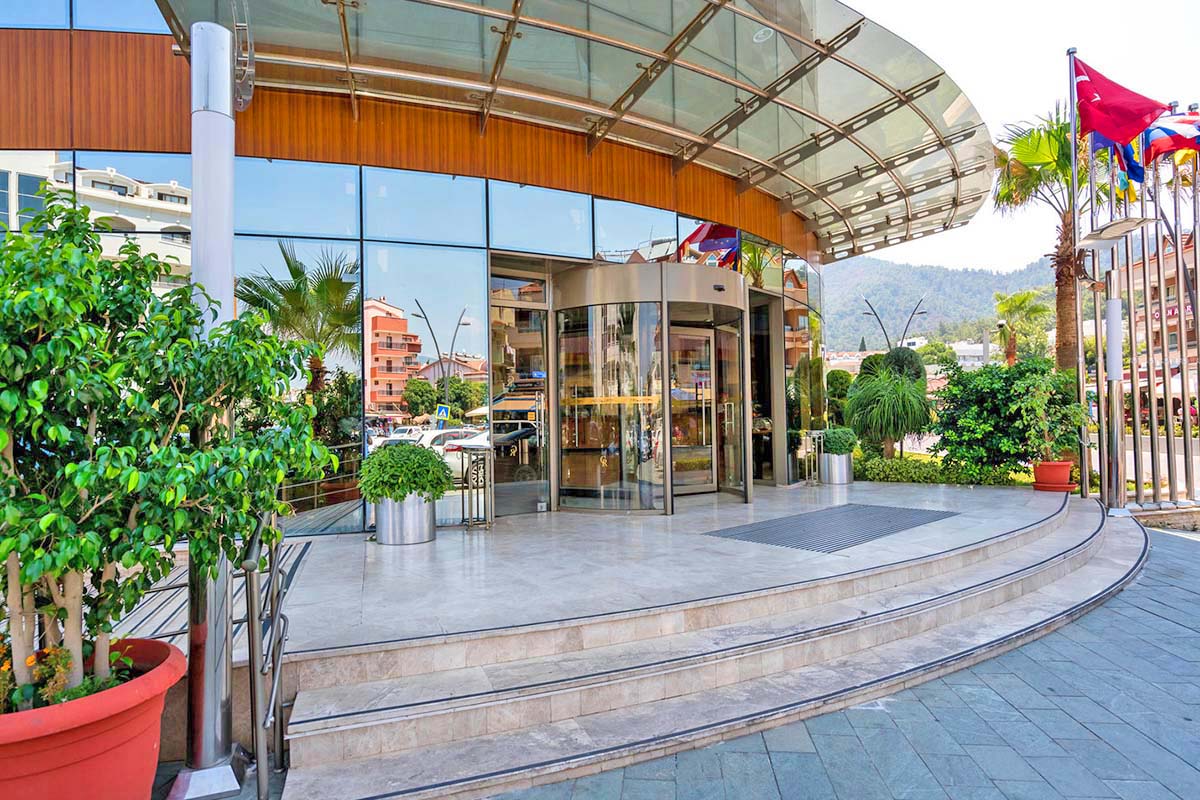 hotel entrance golden rock dalaman turkey