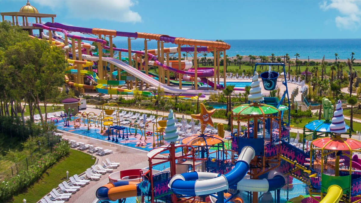 water slides dephin be grand antalya turkey