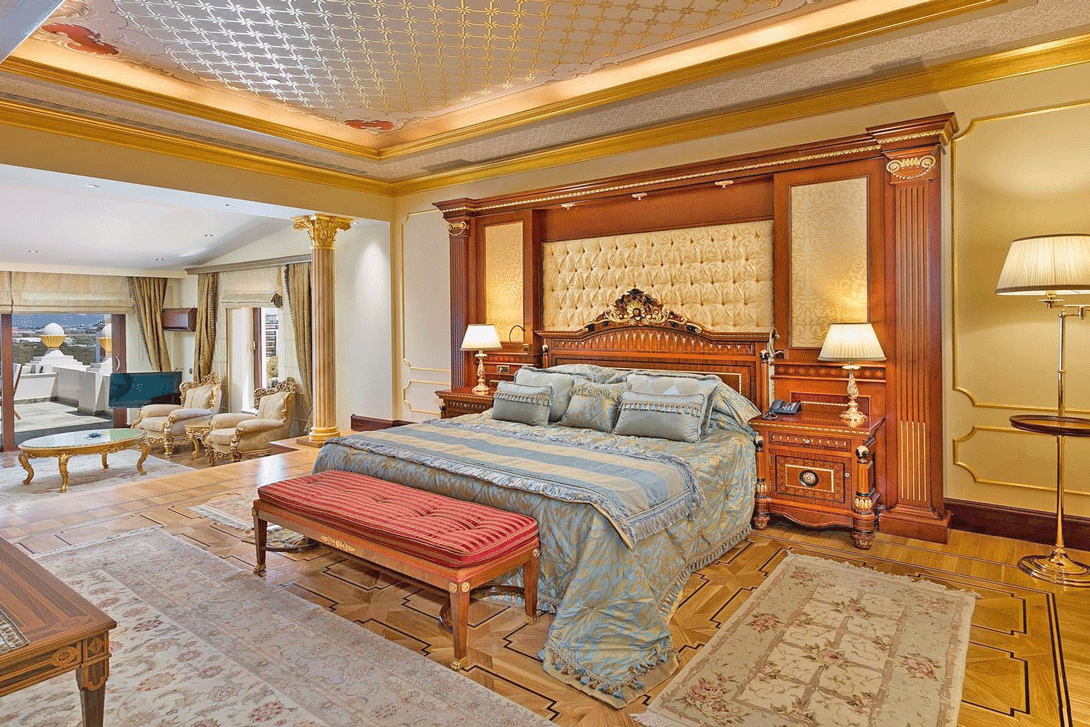 titanic mardan king suite bedroom antalya