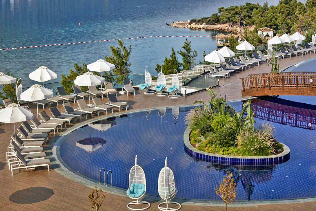 25 titanic deluxe bodrum pool view turkey