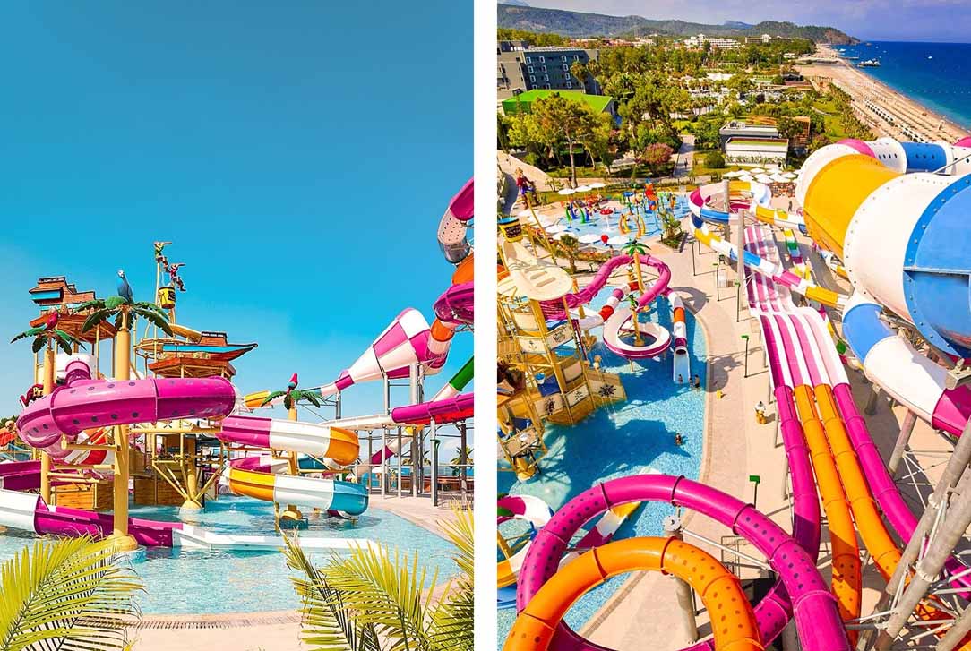 Family Fun at the Beachfront Aqua Park