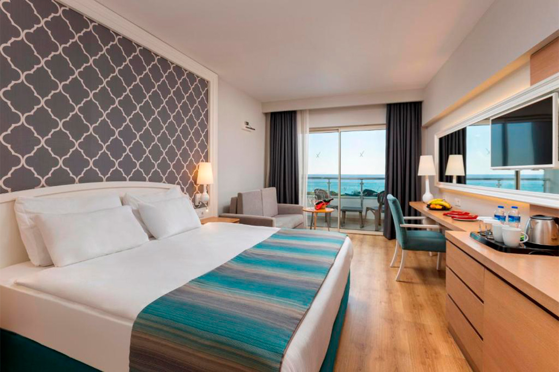 sky suite double bed sherwood lara
